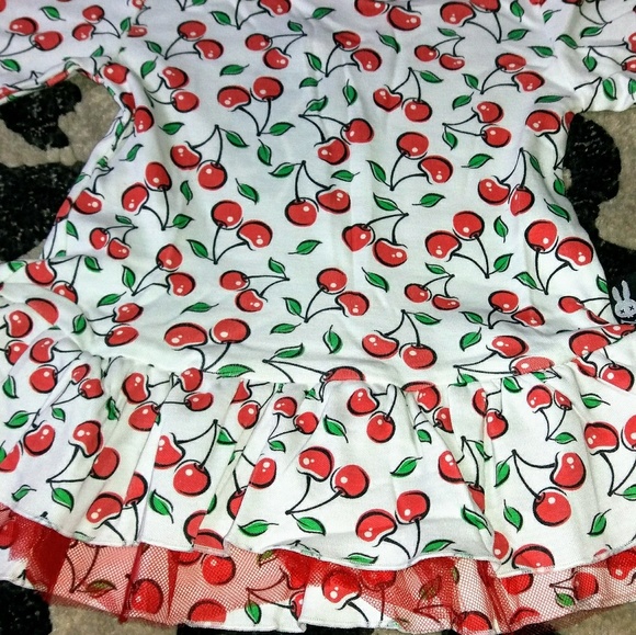 Layered Cherries Dress With Tulle - Picture 4 of 4